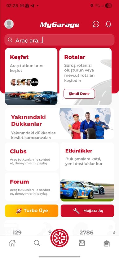 MyGarage Ana Sayfa